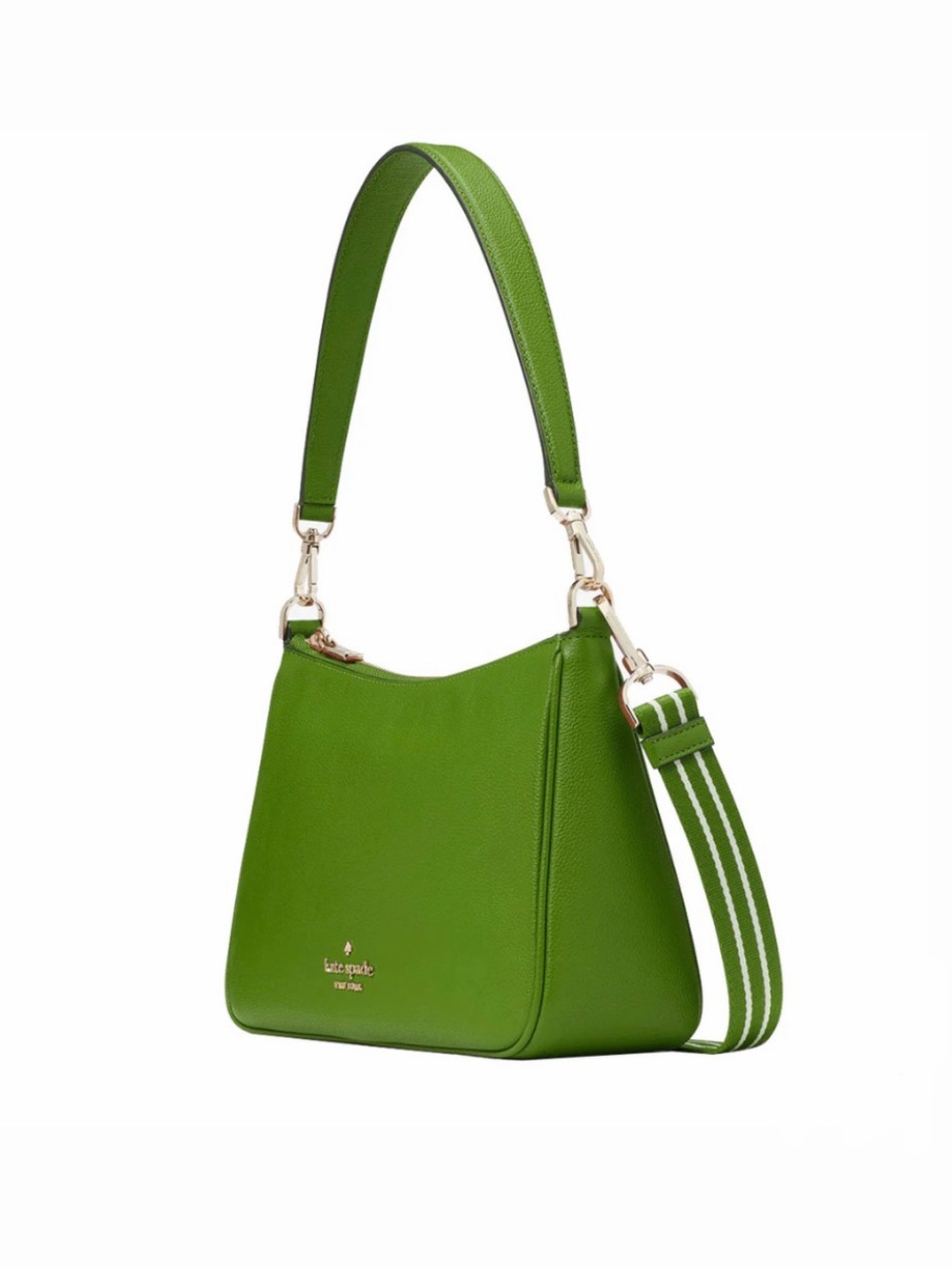 Kate Spade Rosie Shoulder Bag in Turtle Green with Crossbody Strap